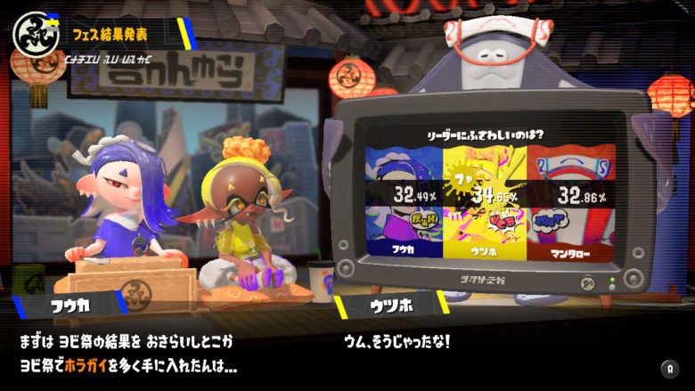 スプラトゥーン3 すりみ連合 リーダーにふさわしいのは?フェス ホラガイ獲得数