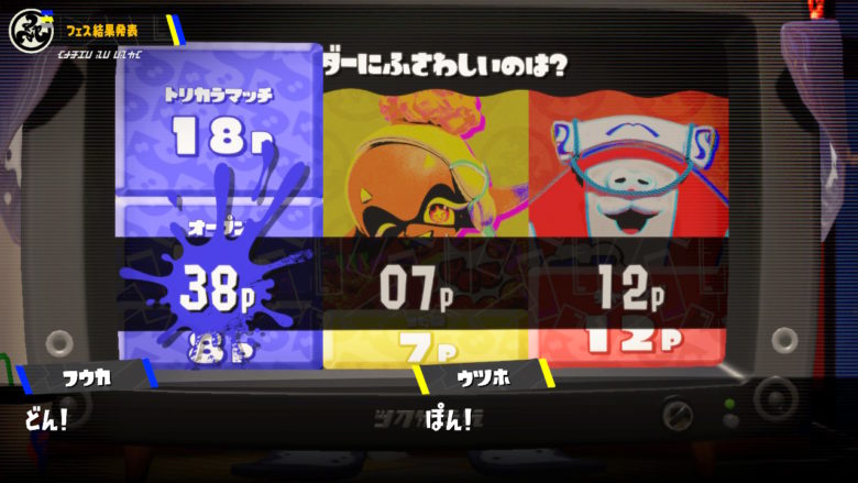 スプラトゥーン3 すりみ連合 リーダーにふさわしいのは?フェス 最終結果