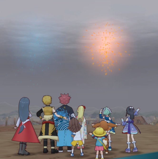 ポケマス 24年正月 空高くあがる新年の抱負