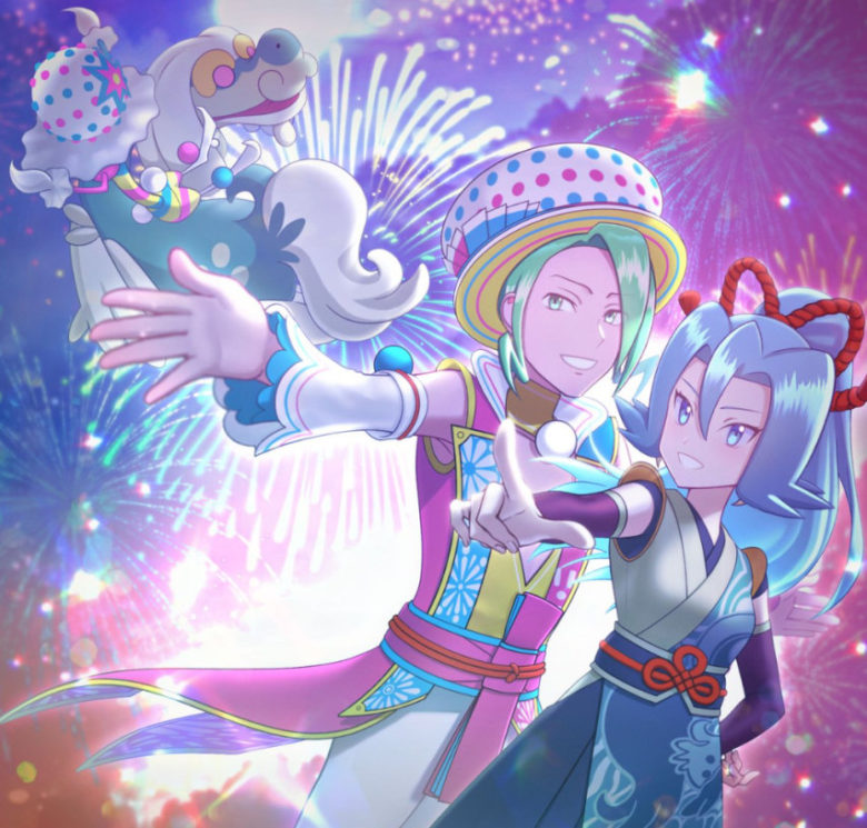 ポケマス 24年正月 空高くあがる新年の抱負 ポケマスアート