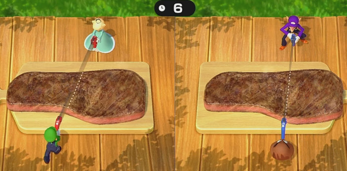 スーパーマリオパーティジャンボリー  肉の切り分け