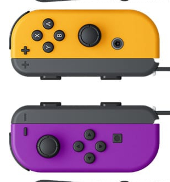 Joy-Con 黄色とパープル