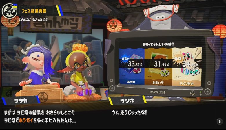 スプラトゥーン３ もらってうれしいのは？ ホラガイ獲得率