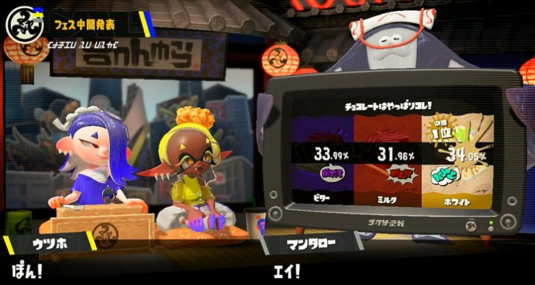 スプラトゥーン3 チョコレートフェスリバイバル 中間