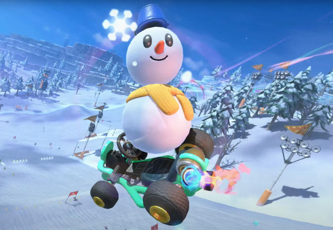 マリオカート ワールド 雪だるま