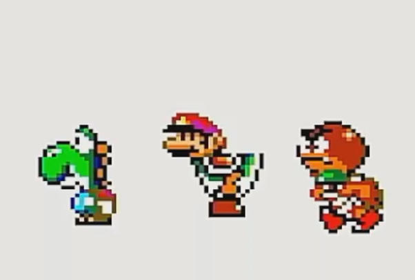 マリオペイント スタンプ スーパーマリオワールド