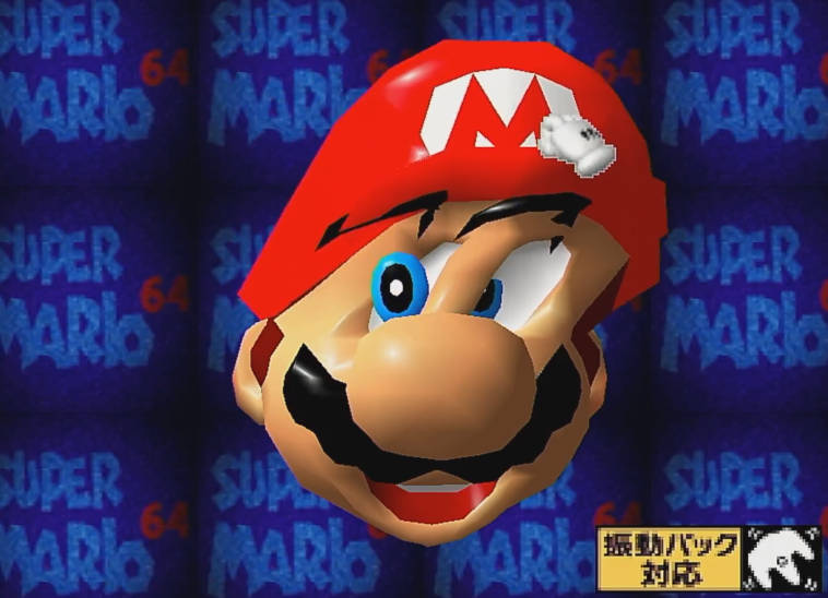 スーパーマリオ64 かおマリオ